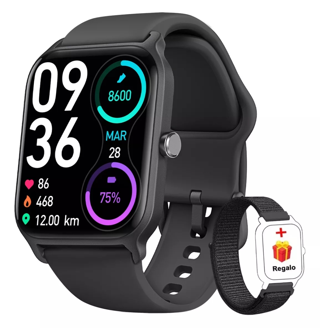 Smartwatch 1.8'' Reloj Inteligente Bluetooth Llamada Alexa