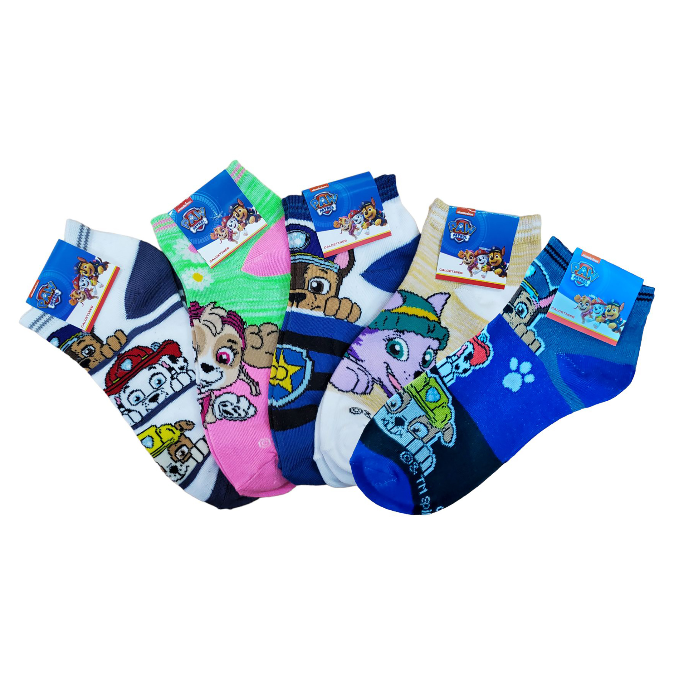 Tines Cortos Mayoreo Paw Patrol Unisex 6 Pares