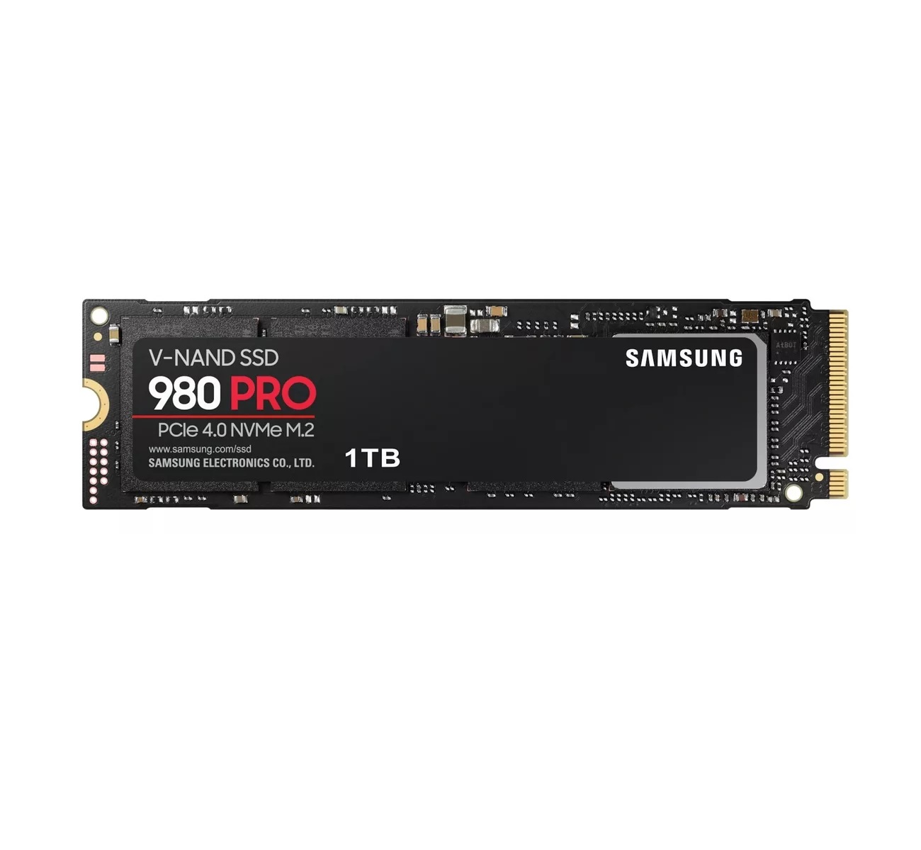 Disco sólido SSD interno Samsung 980 PRO, Para PC Modelo MZ-V8P1T0B Capacidad De 1TB Color Negro