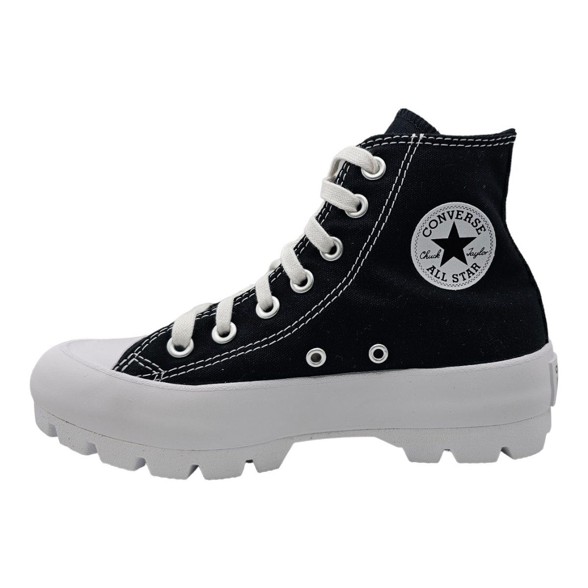Tenis Converse Plataforma Dama Chuck Taylor Lugged Lona Negro