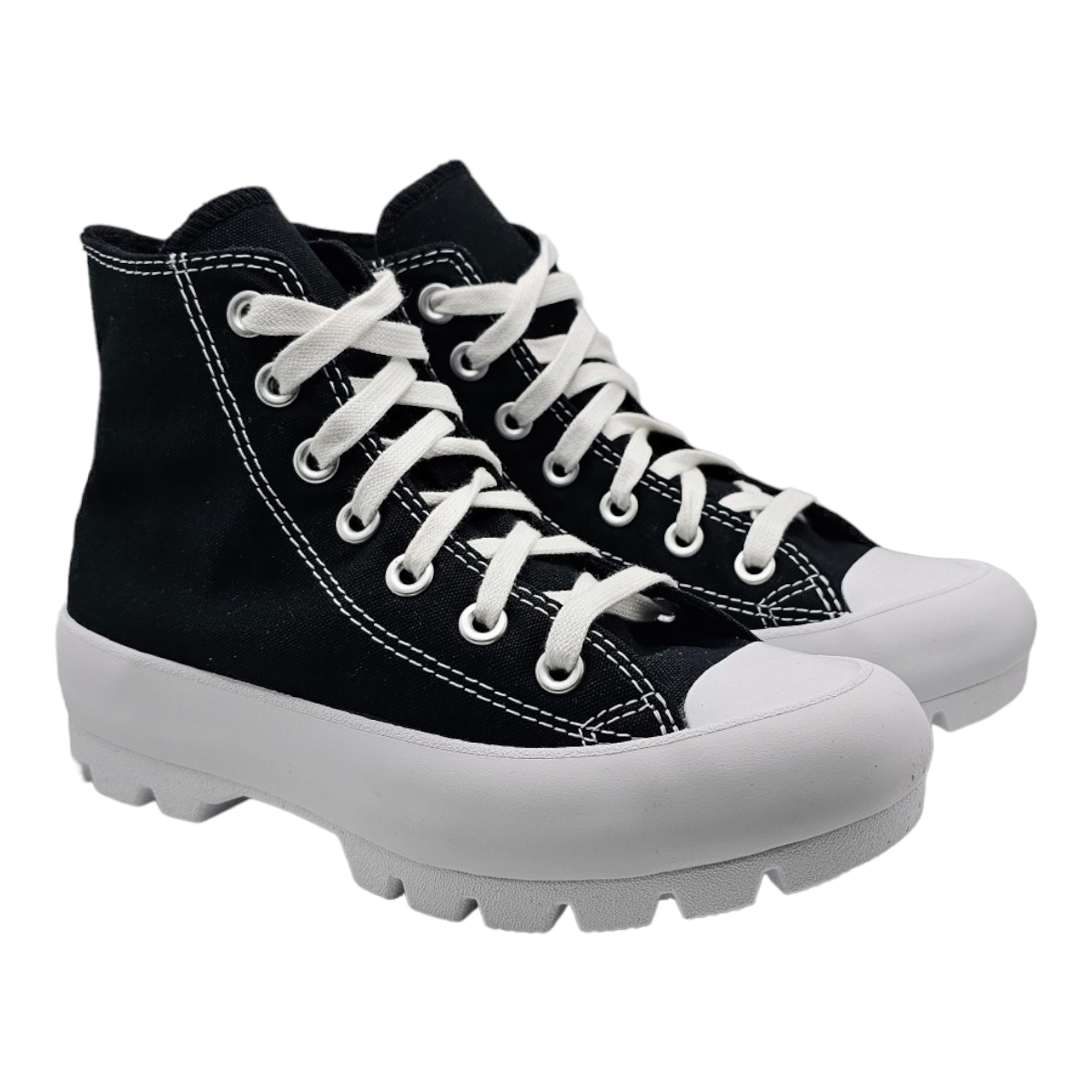Tenis Converse Plataforma Dama Chuck Taylor Lugged Lona Negro