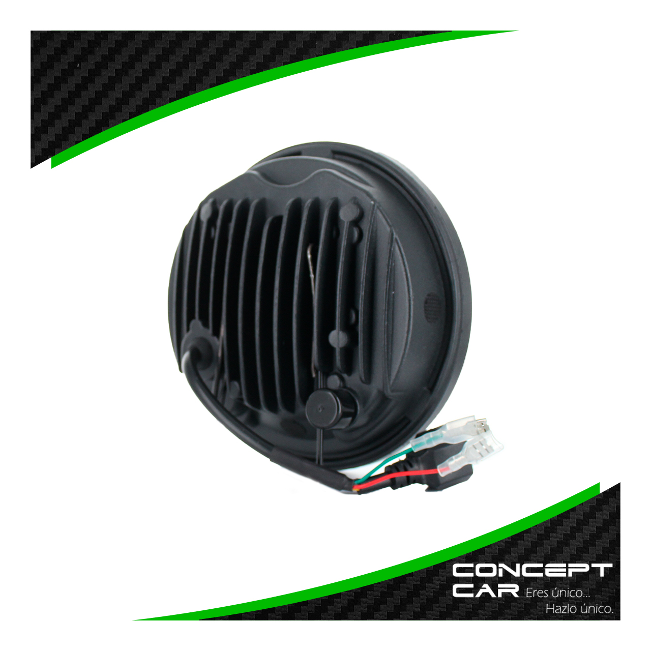 Par Faro Unidad Redonda 4 Led 5 Pulgad Ojo Angel Blanco Ambar