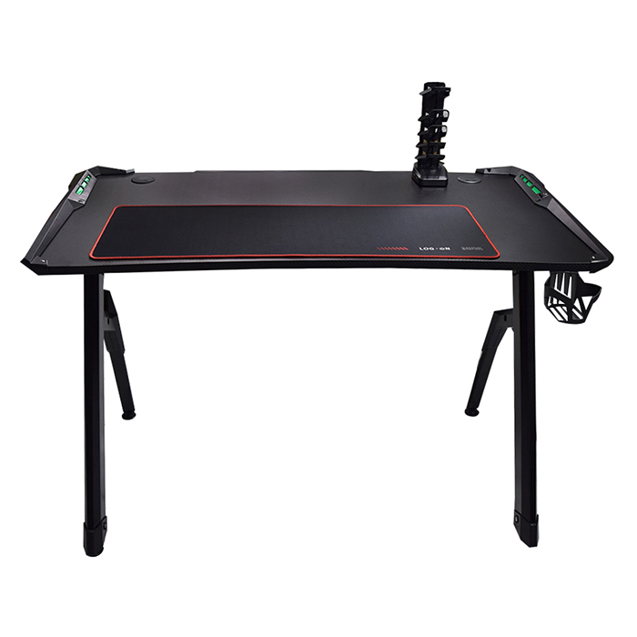 Escritorio Gamer Luces Led Rgb Porta Vasos Diseño Innovador