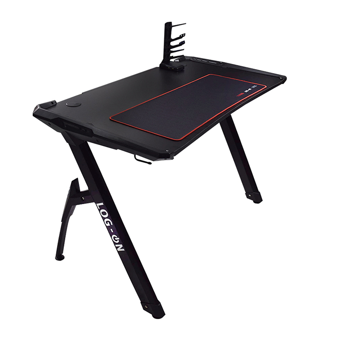 Escritorio Gamer Luces Led Rgb Porta Vasos Diseño Innovador