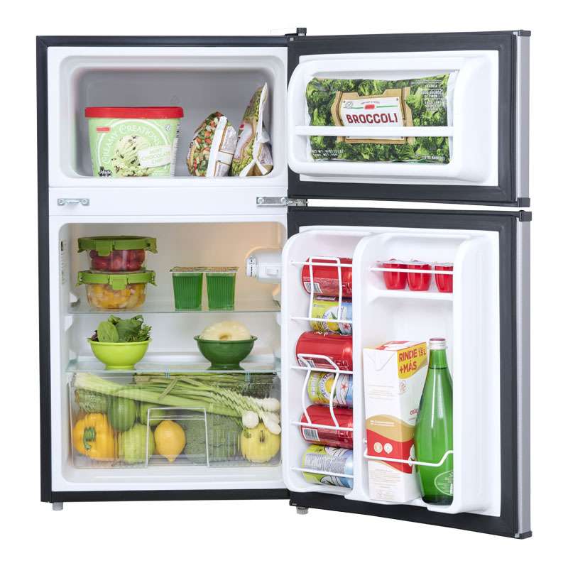 Frigobar Midea MDRT87CCDLS 3.4 Pies 2 Puertas Silver