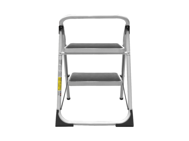 Escalera Plegable 2 Escalones Tubular Distancia Entre escalones 24cm De Acero Compacta Y Ligera Que Se Puede Usar En Interiores Y Exteriores Tamaño del Escalón 38x26cm