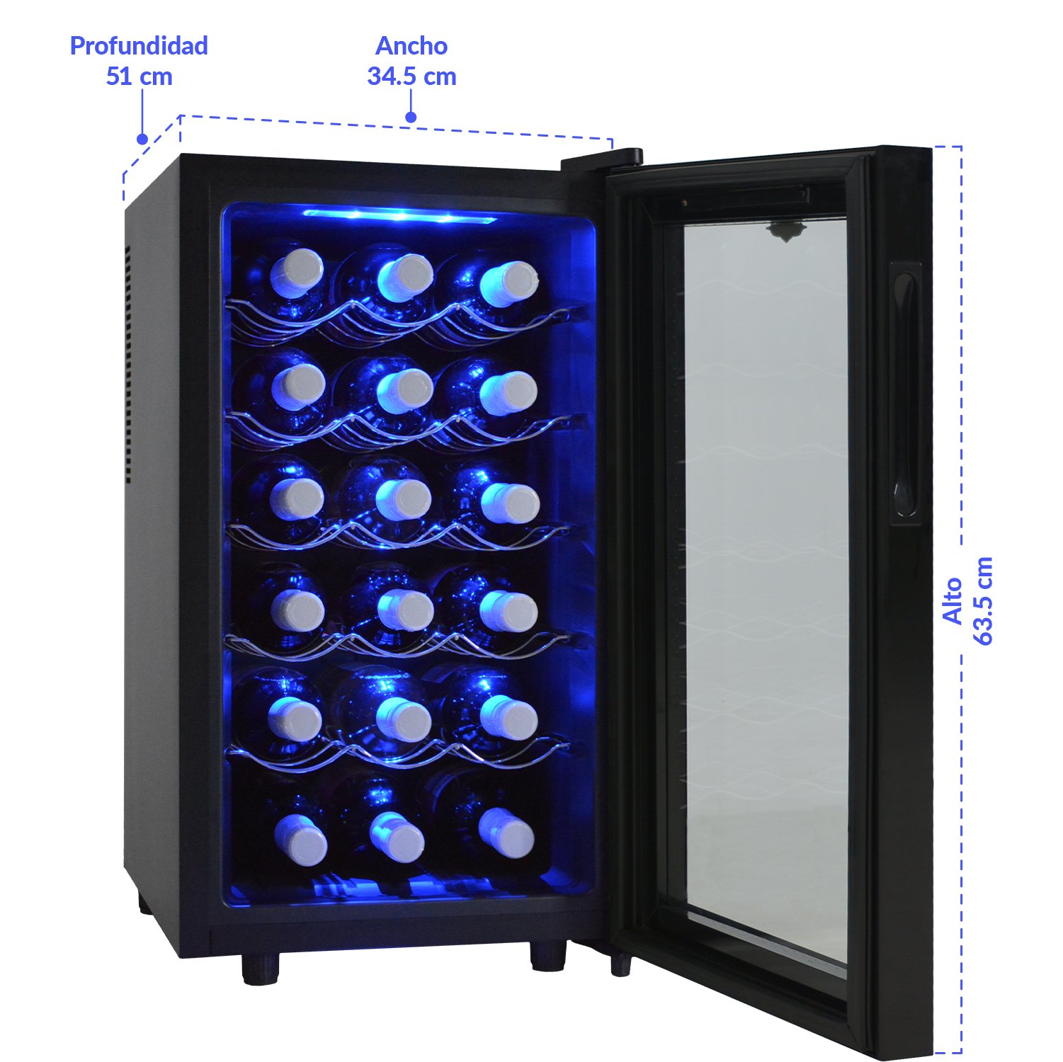 Cava Enfriador Vinos 18 Botellas Frigobar Exclusive Premium