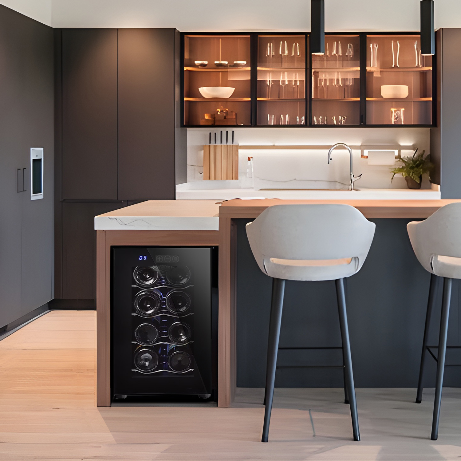 Cava Enfriador Vinos 8 Botellas Frigobar Exclusive Premium