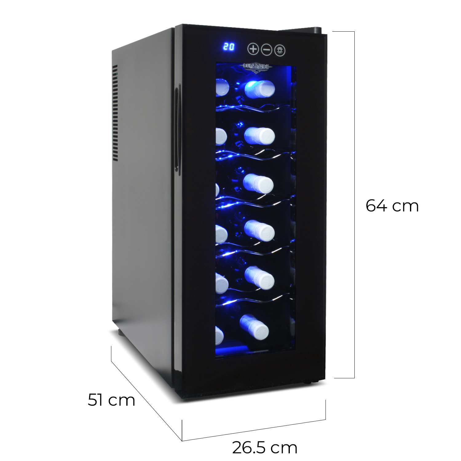 Cava Enfriador Vinos 12 Botellas Frigobar Exclusive Premium