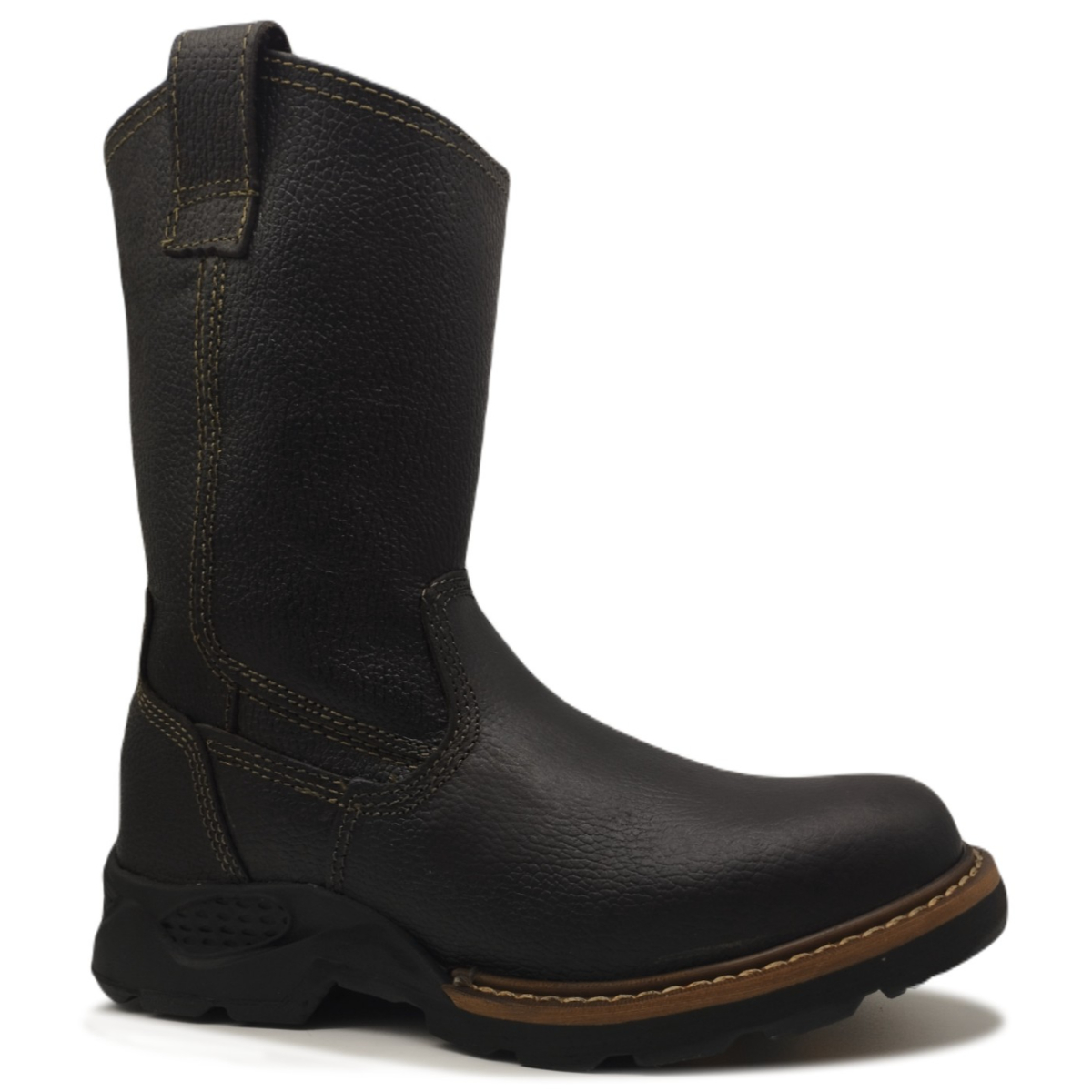 Botas altas de Piel gruesa y suela costurada sin Casquillo ideal para Trabajo de uso rudo Fish