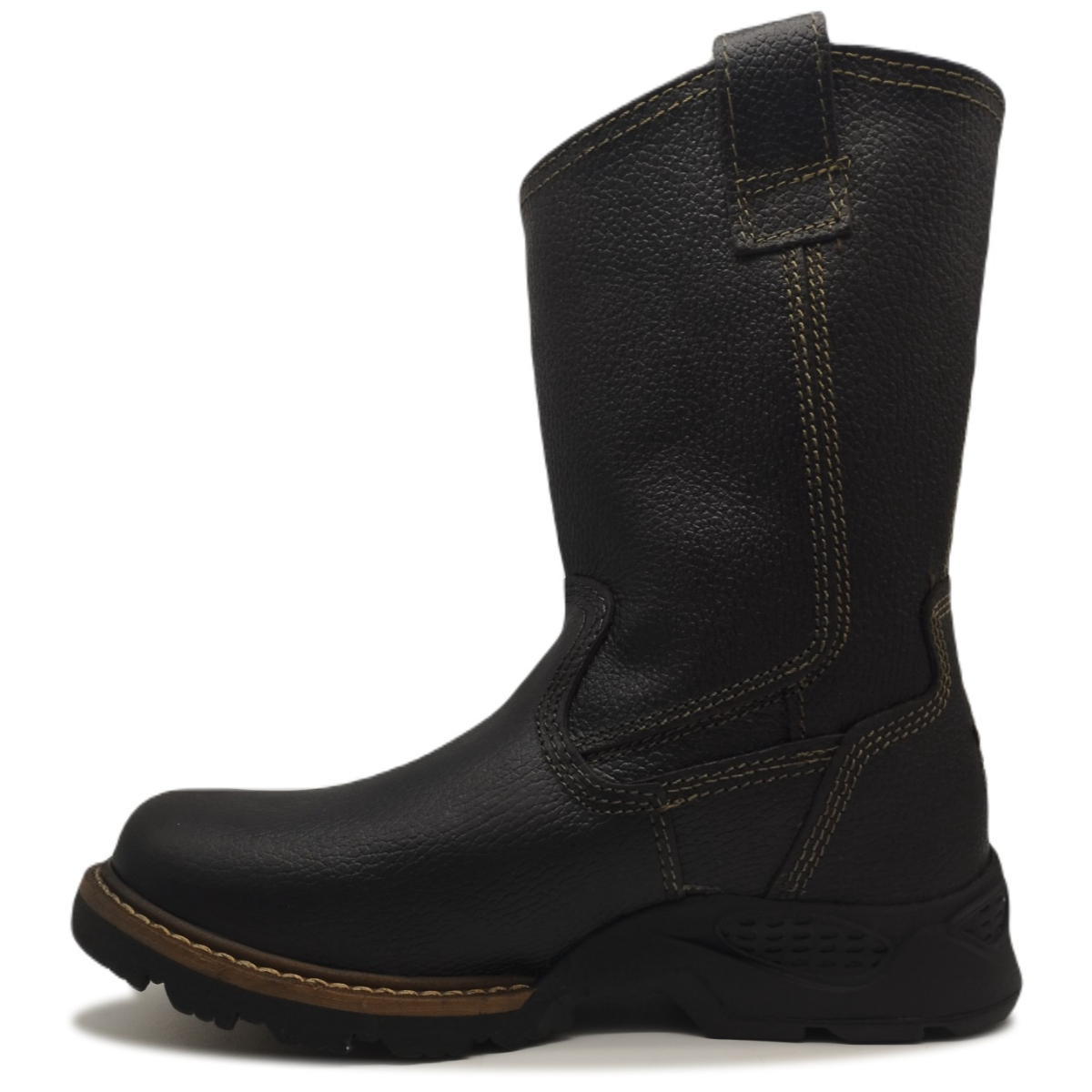 Botas altas de Piel gruesa y suela costurada sin Casquillo ideal para Trabajo de uso rudo Fish