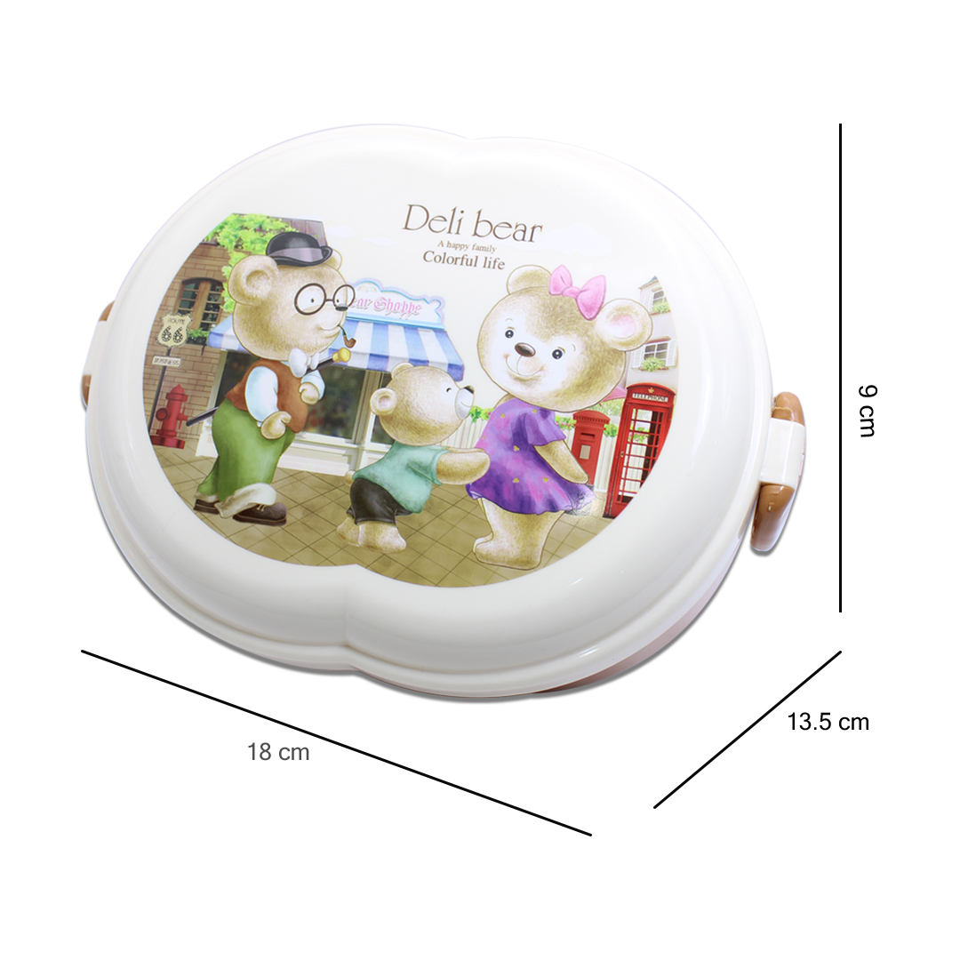 Tupper Doble Piso Con Cuchara Y Tenedor Capacida De 800ml