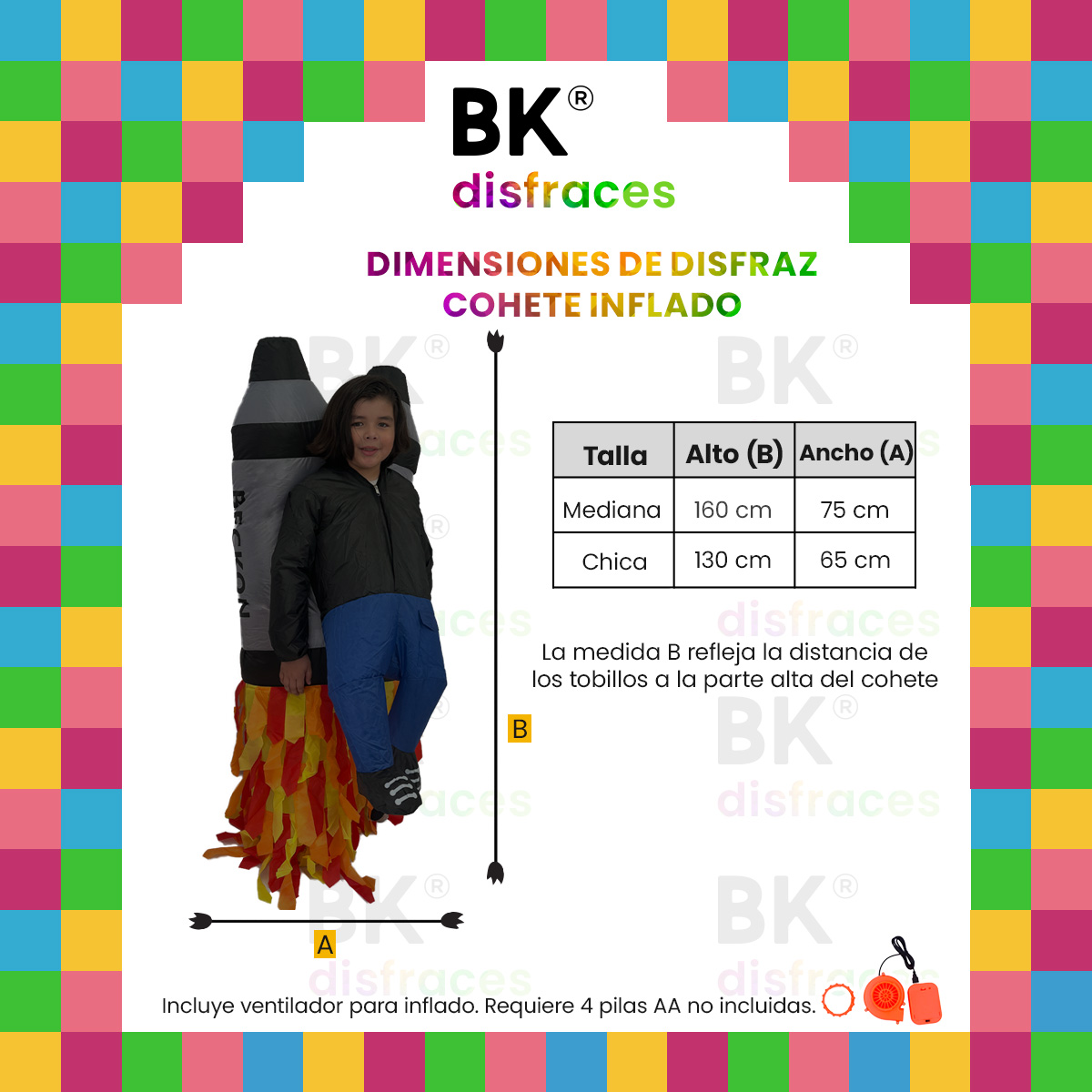 Disfraz Inflable De Halloween Cohete Espacial Rocket Nave space Toda Ocasión