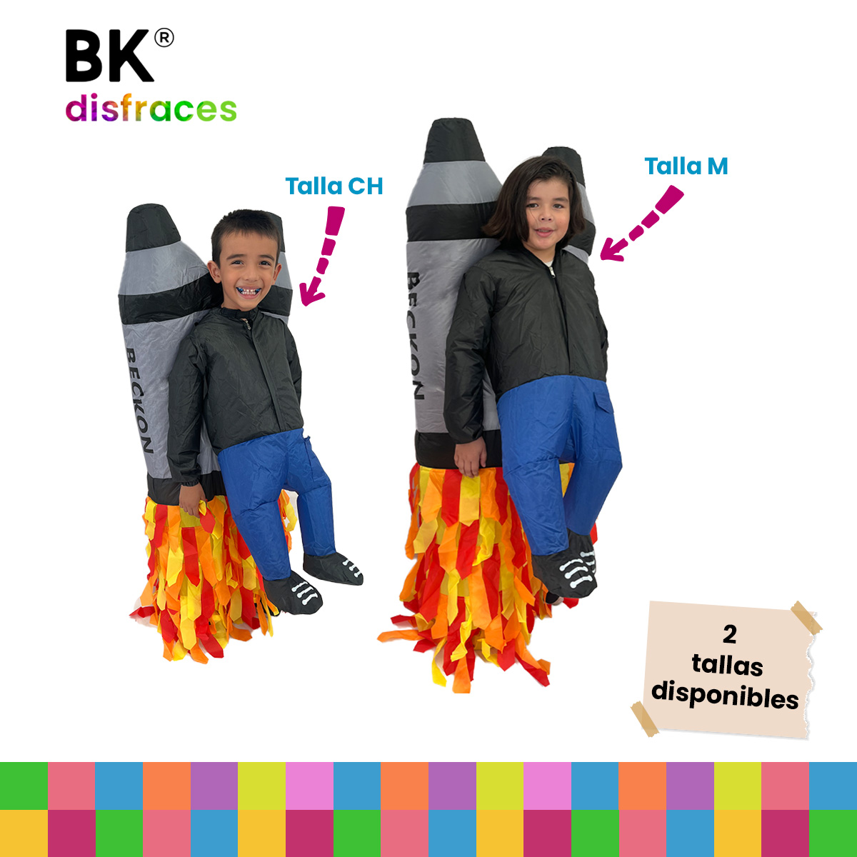 Disfraz Inflable De Halloween Cohete Espacial Rocket Nave space Toda Ocasión