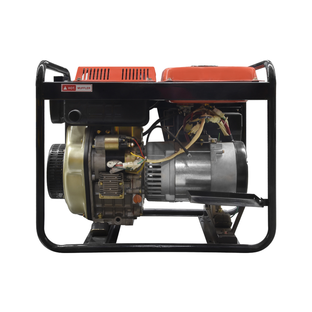 Planta para soldar y genrador Arranque manual Carburante Diésel 2.2kw 120v A/E Motor 4 tiempos enfriado por aire, sistema de inyección