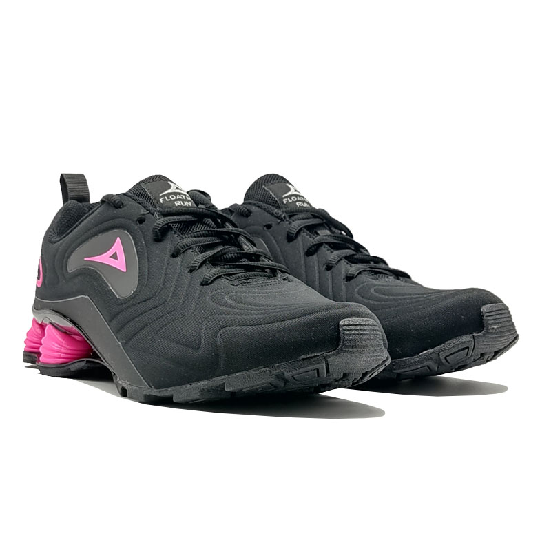 Tenis Pirma 4015 Negro Rosa Mujer Deportivo Ejercicio Runing
