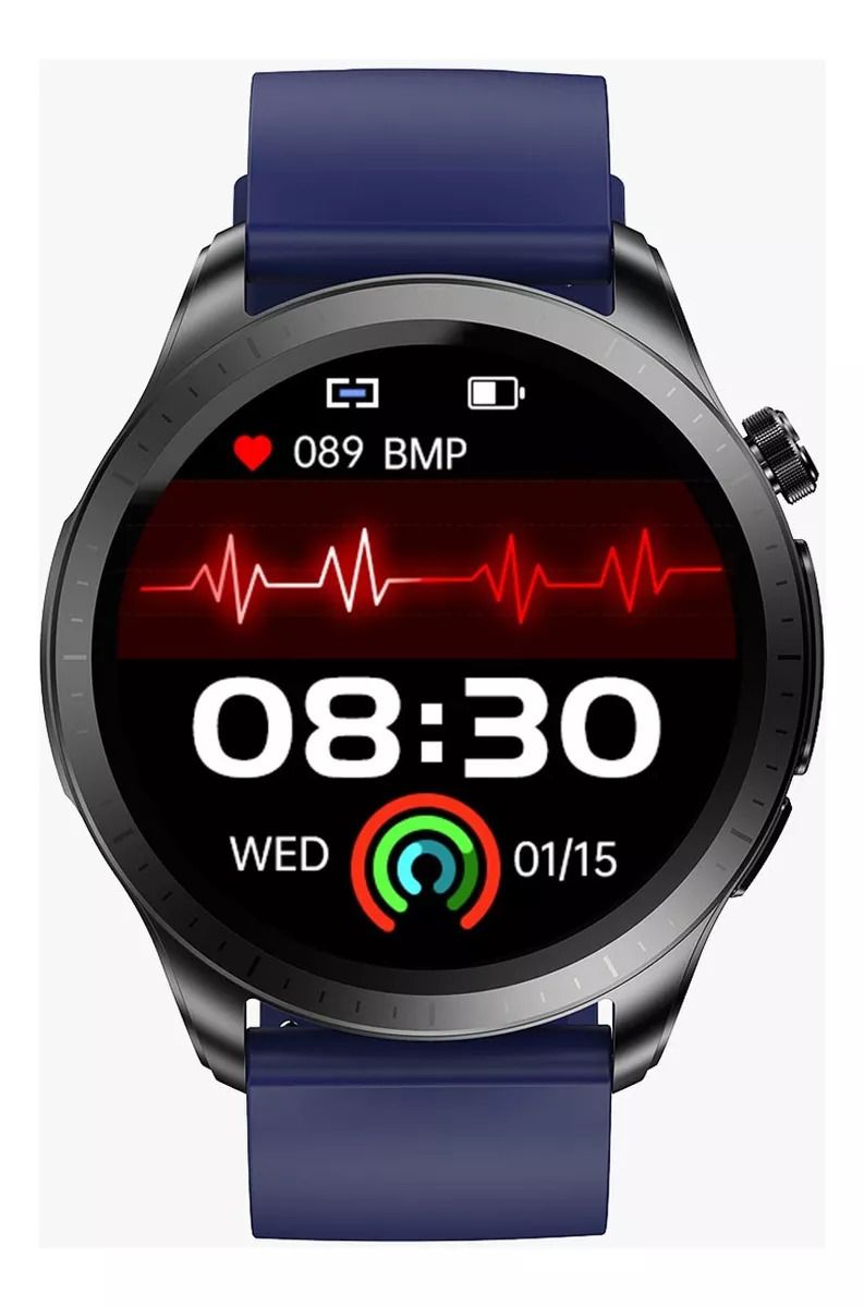 Smartwatch Reloj Inteligente E420 Mide Glucosa Ecg Ext. Silicon FRALUGIO.