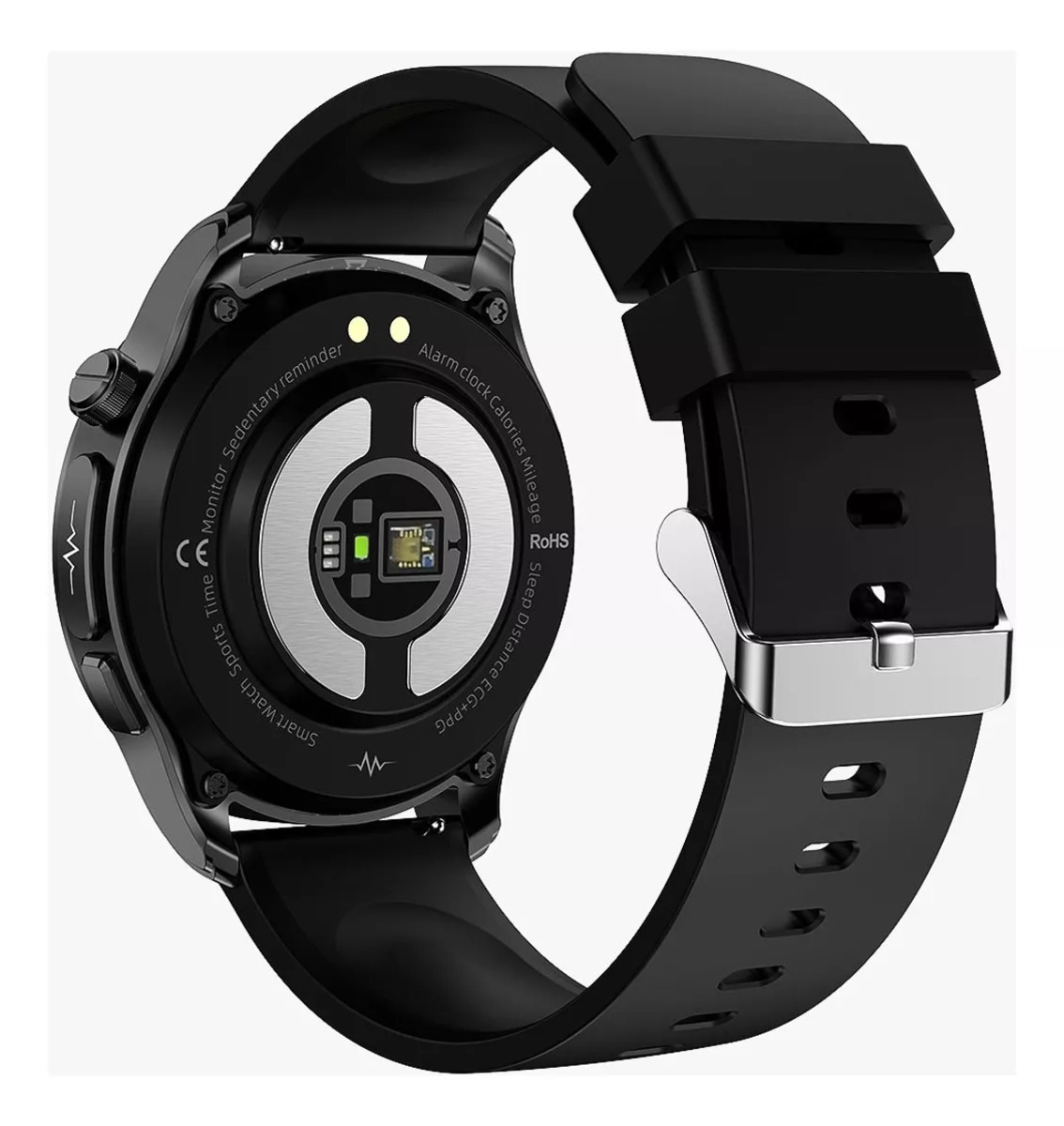 Smartwatch Reloj Inteligente E420 Mide Glucosa Ecg Ext. Silicon FRALUGIO.