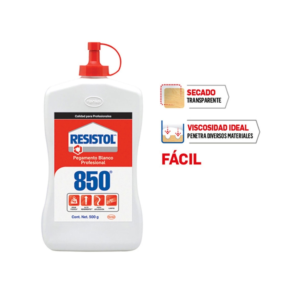 Resistol 850 Pegamento Profesional Blanco 250ml