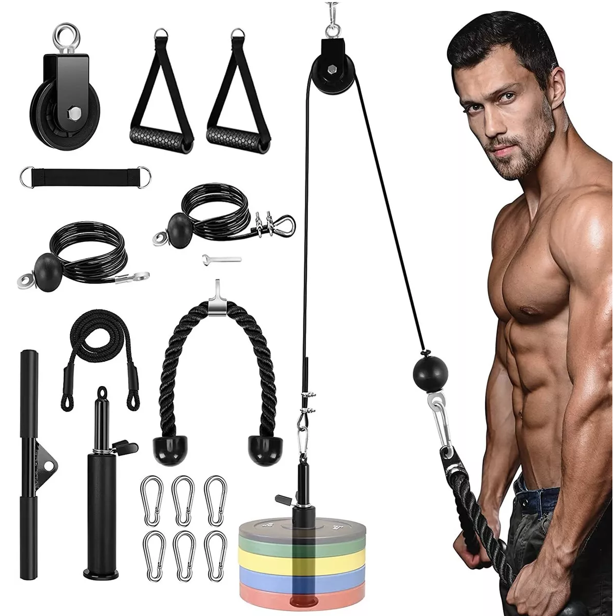 Equipo Fitness Gimnasio Polea Cable Brazo Biceps Triceps Lateral