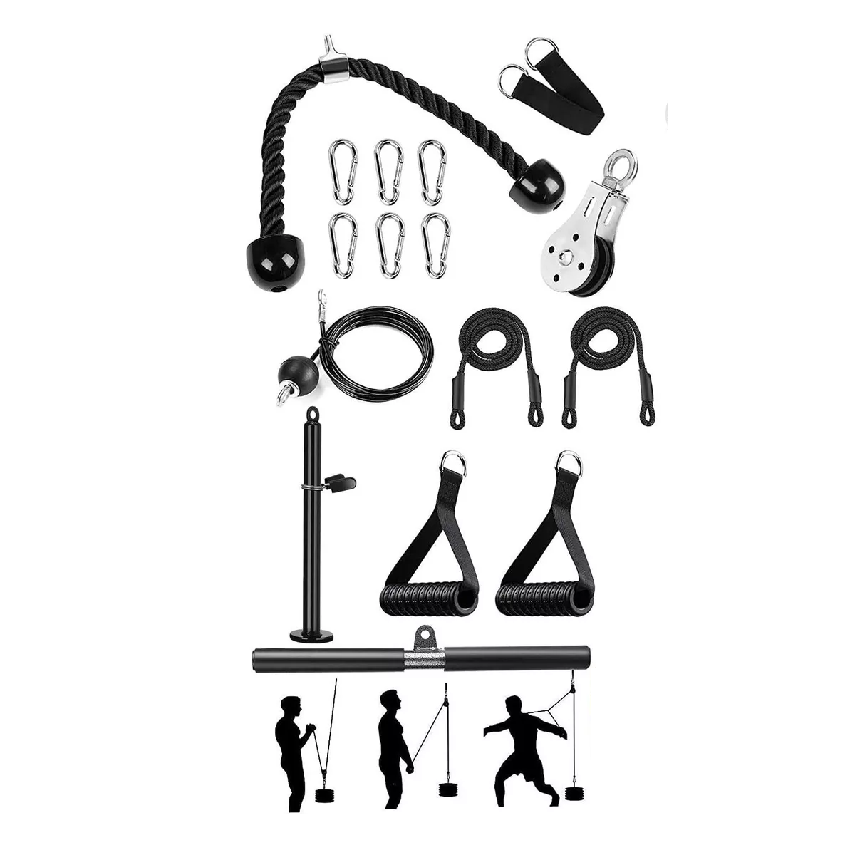 Equipo Fitness Gimnasio Polea Cable Brazo Biceps Triceps