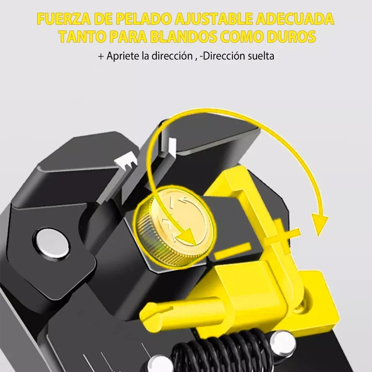Alicates Pinzas Crimpadoras Pelacable Automatica Cortacables Amarillo