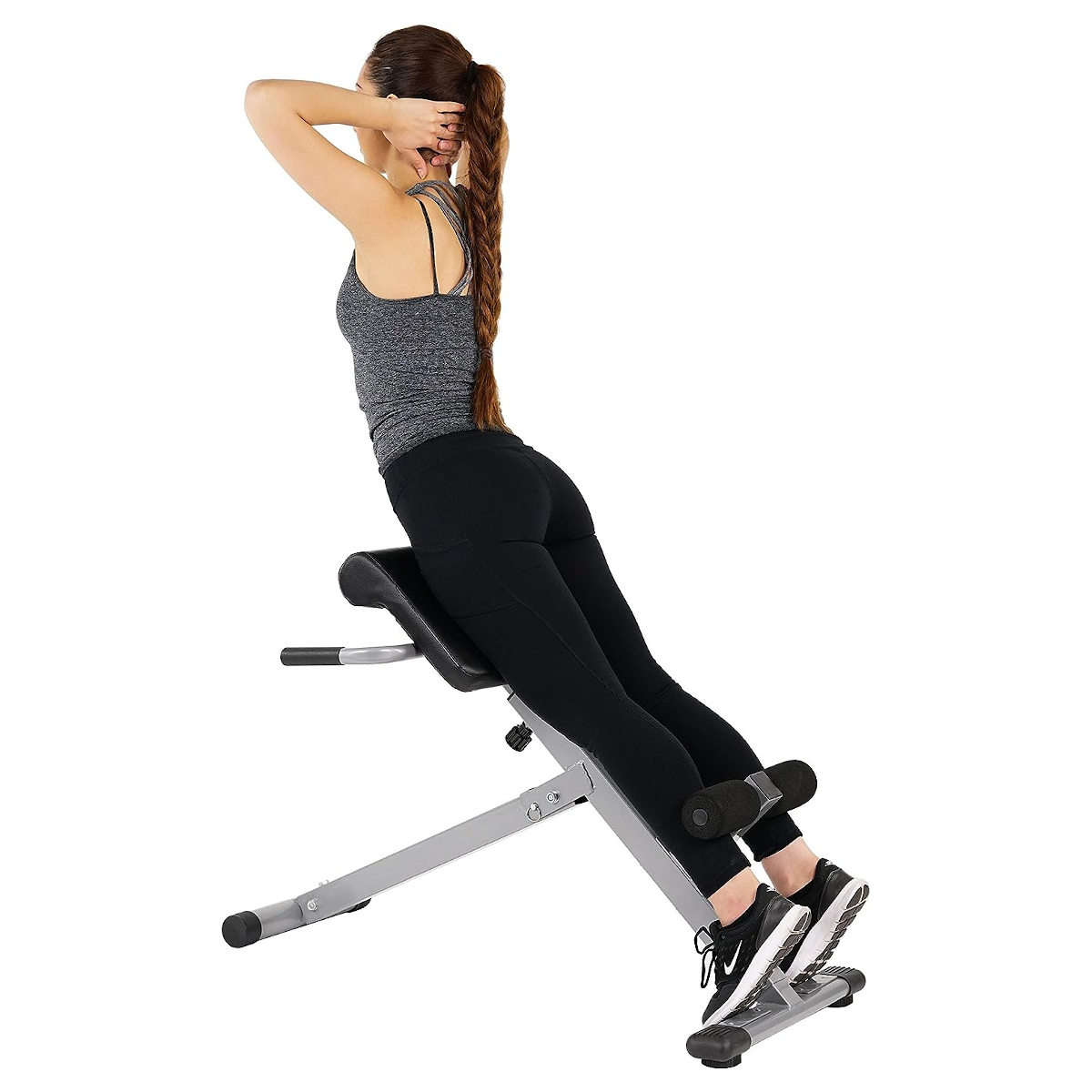 Sunny Health Fitness SF-BH6629: Silla Romana con Respaldo Ajustable para Entrenamiento de Fuerza