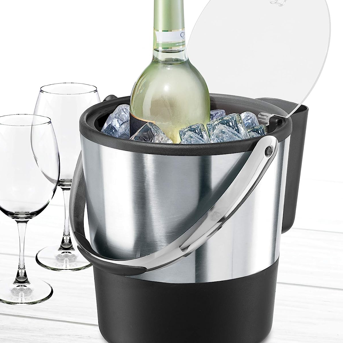 Oggi Hielera de Doble Pared con Tapa Abatible y Pala de Acero Inoxidable: La hielera Perfecta para Cualquier Ocasión