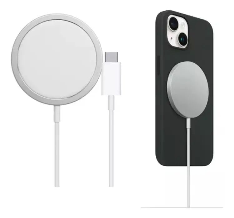Cargador Inalambrico Marca Apple Para iPhone Magsafe Color Blanco
