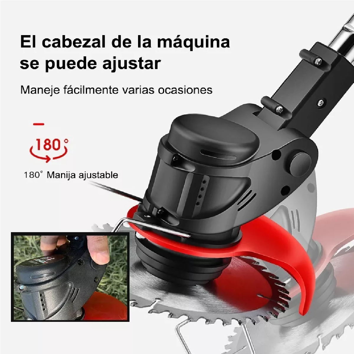 Kit Desbrozadora Podadora Eléctrica Inalámbrica+2 Baterías