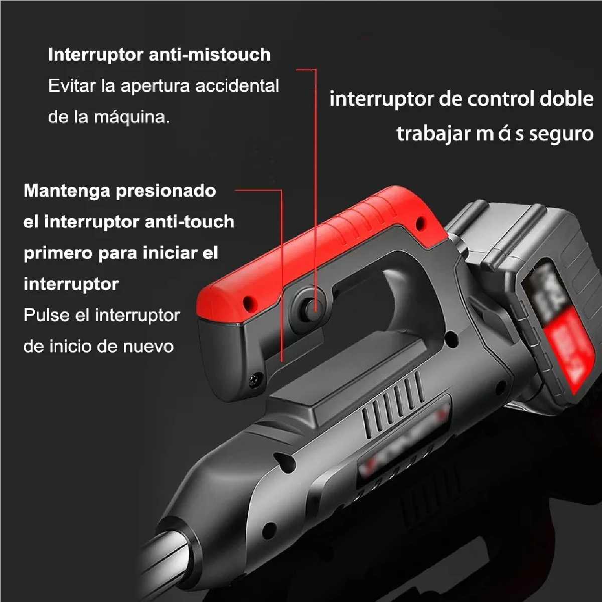 Kit Desbrozadora Podadora Eléctrica Inalámbrica+2 Baterías