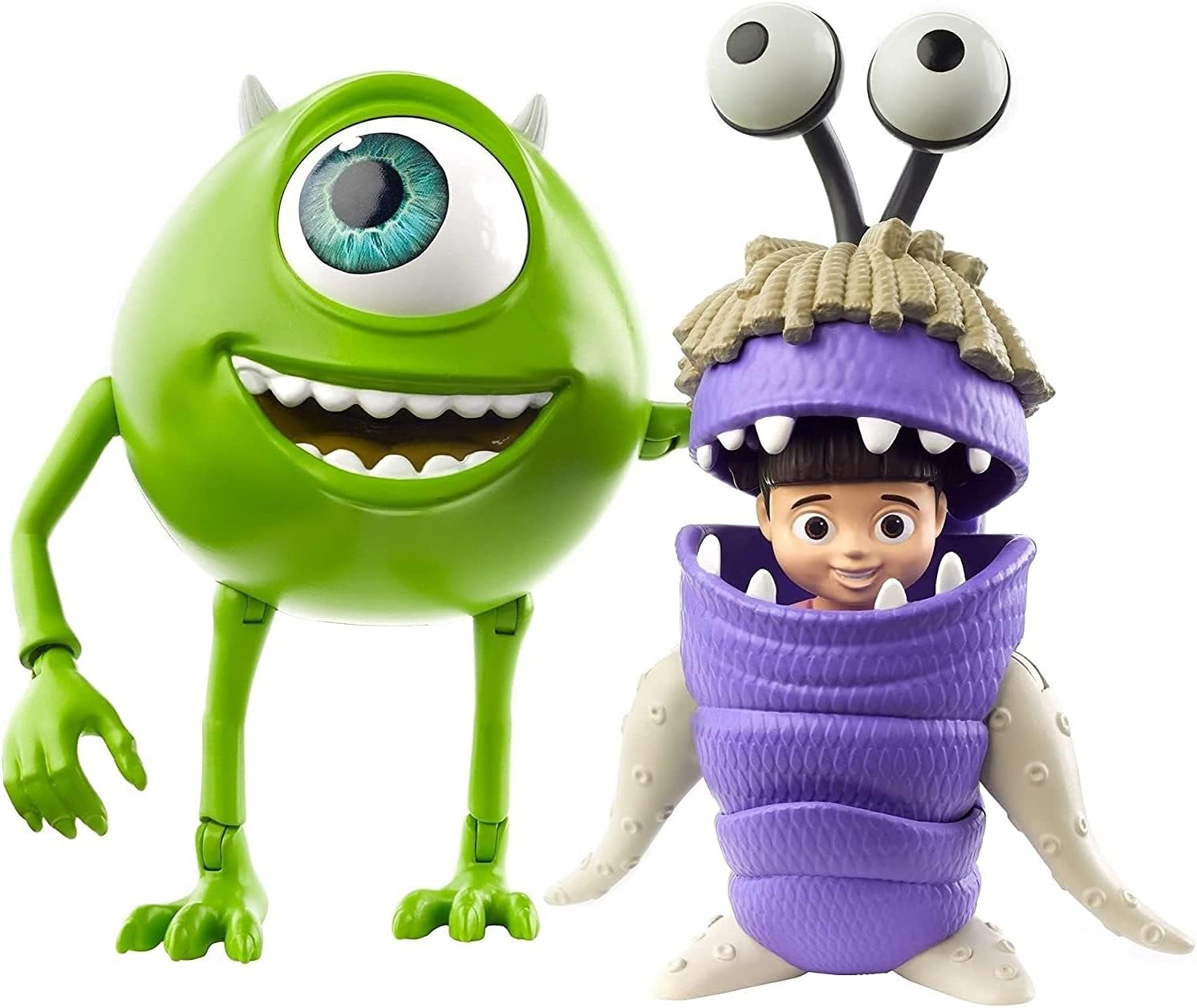 Disney Pixar Monsters Inc. Figura de Juguete Mike W. y Boo de 7"