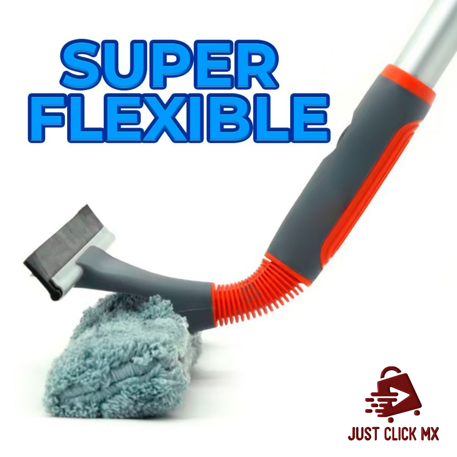 Kit Limpiador de Ventanas y Vidrios Extensible Giratorio