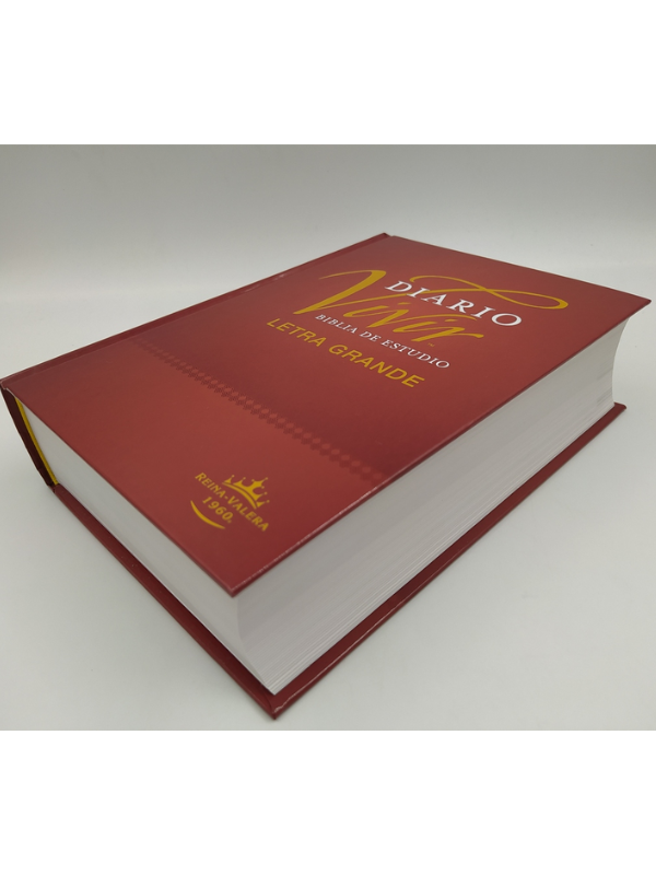 Biblia RVR60 de estudio diario vivir letra grande tapa dura