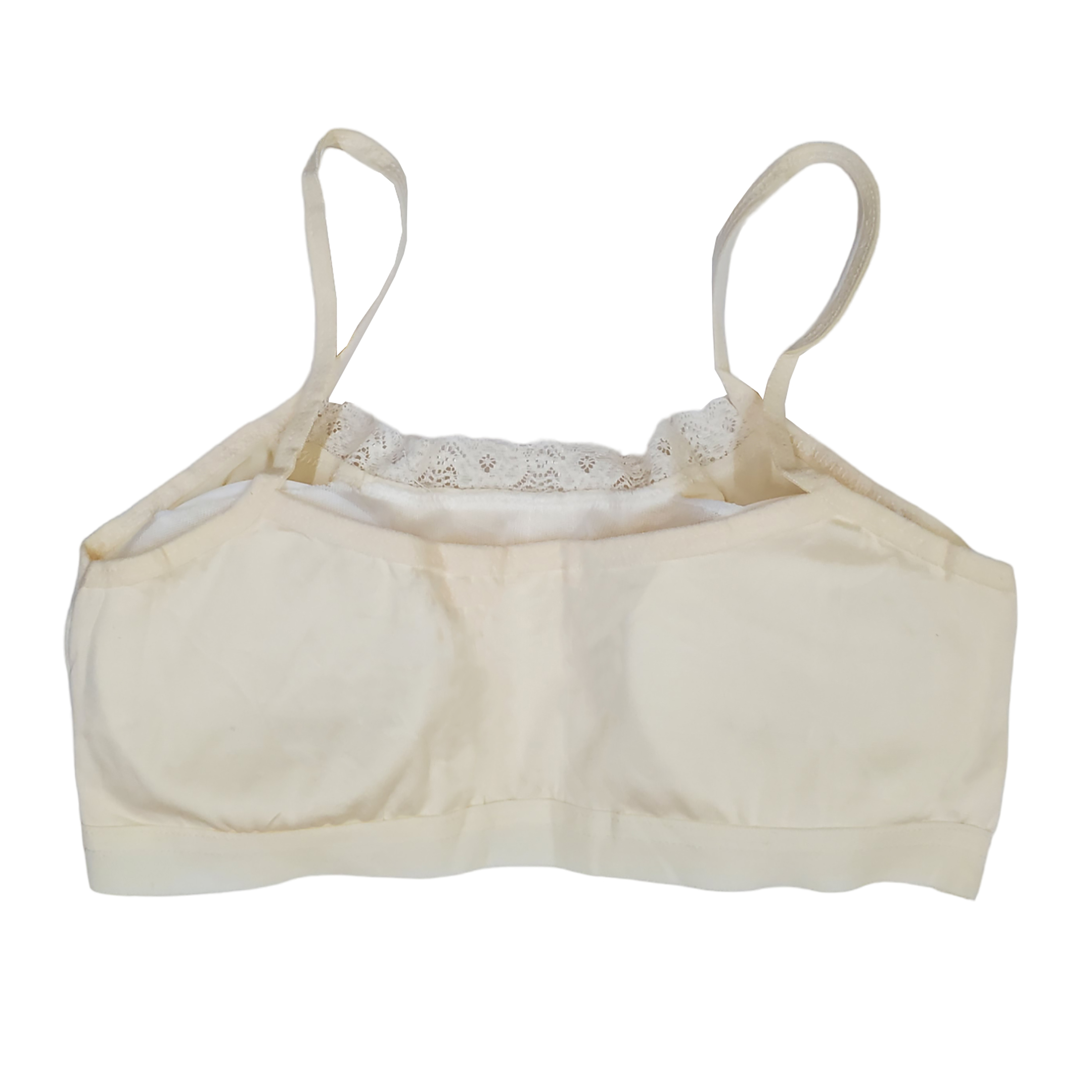 Corpiño Top Tirante Delgado Con Encaje Para Niña 6pz