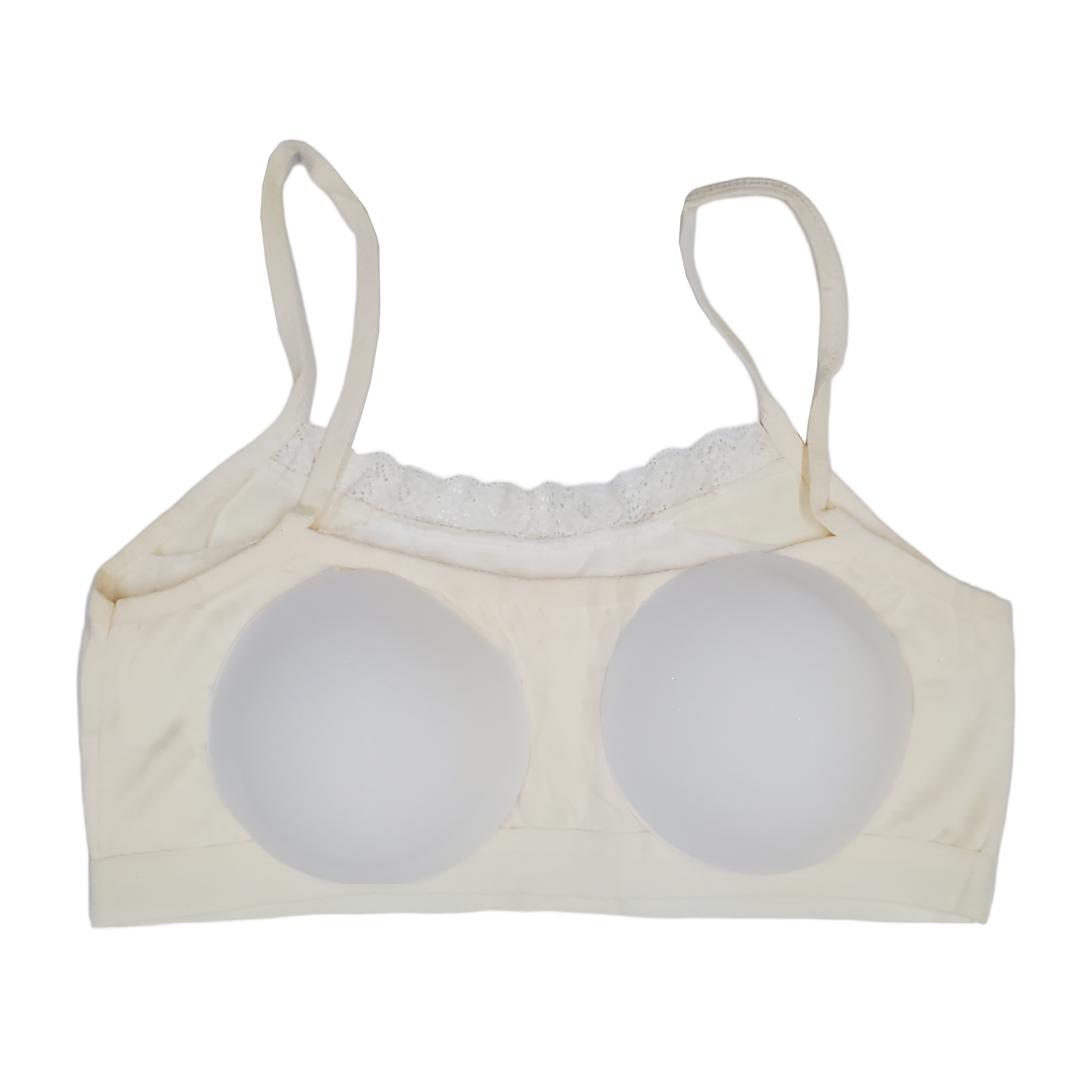 Corpiño Top Tirante Delgado Con Encaje Para Niña 6pz