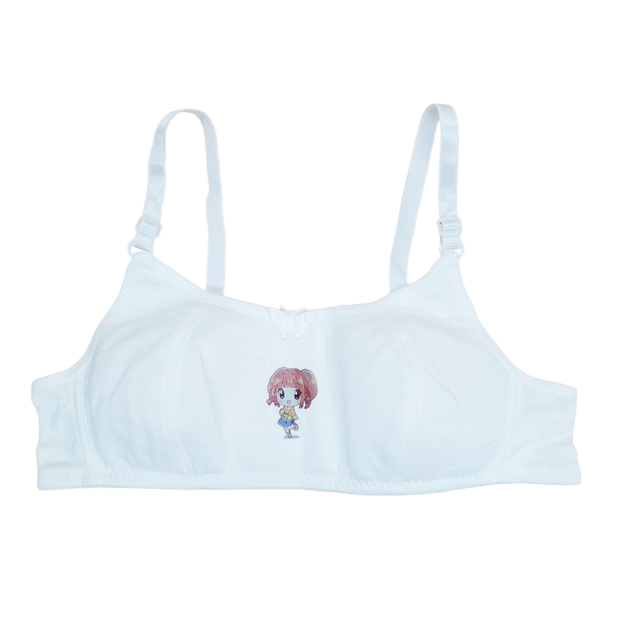 Brasier Algodón Blanco Escolar Niña Adolescente 3pz
