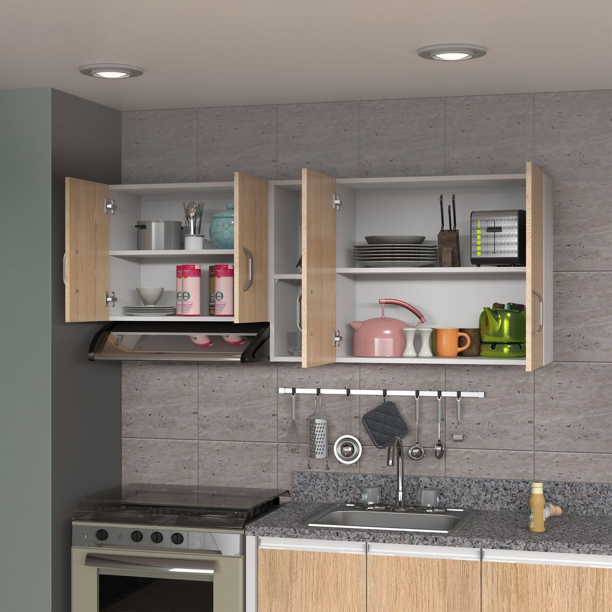 Mueble Superior de Cocina color Rovere