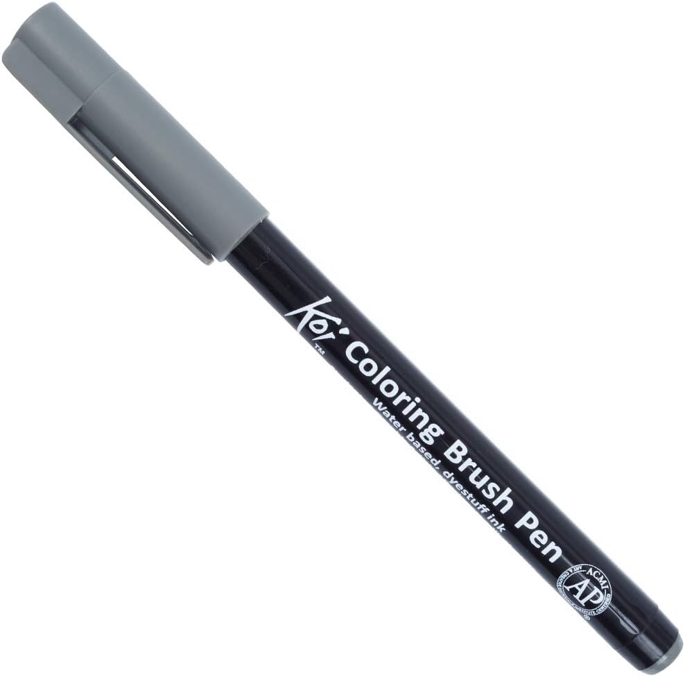 Marcadores Pincel Flexible Con 6 Piezas Escala De Grises