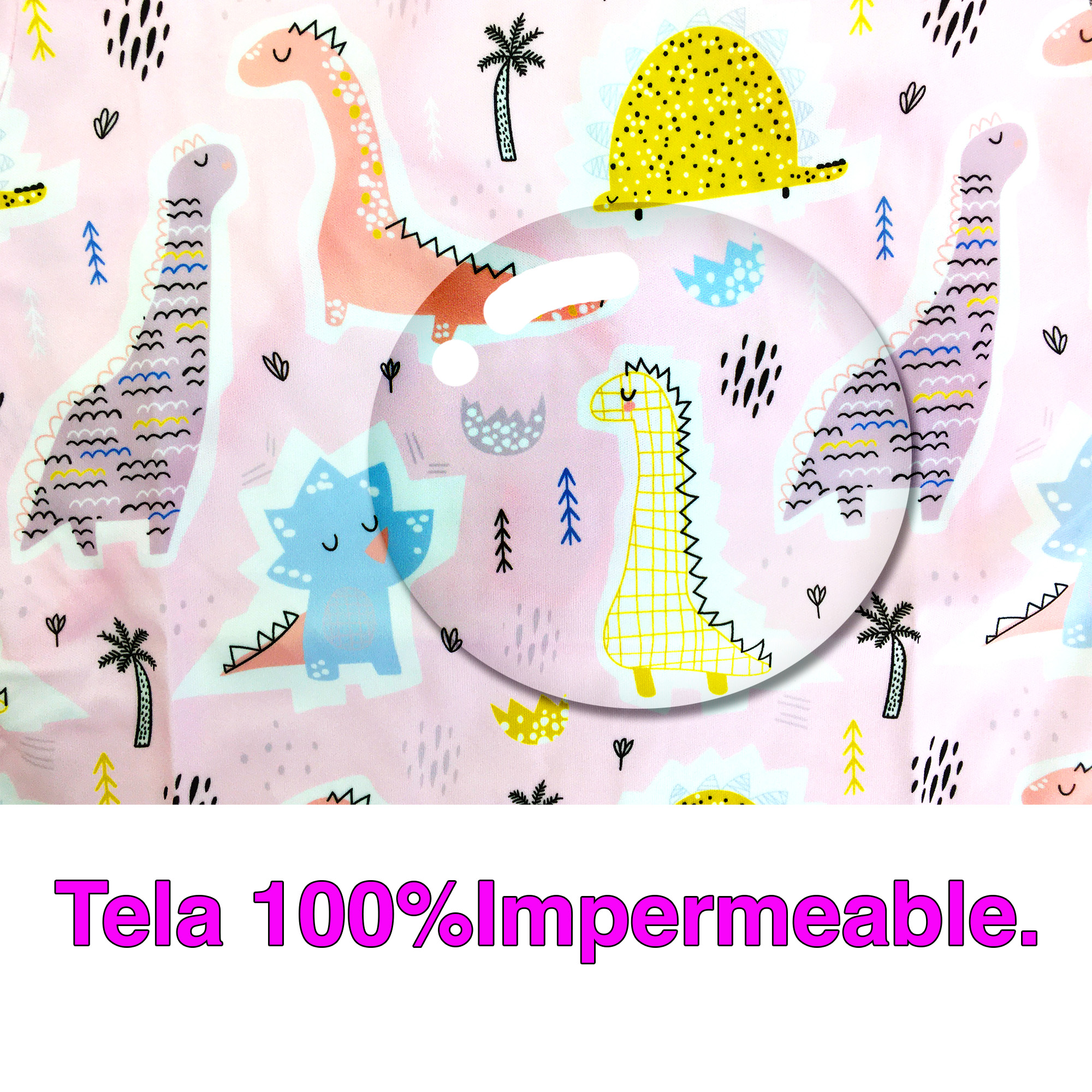 Baberos Tela Impermebles Pana Manga Larga Niños Ecobaby Original