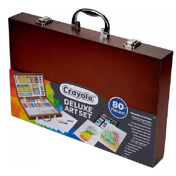 Set De Arte Crayola 04-1052 Deluxe Maletín 80 Pzas Múltiples Técnicas