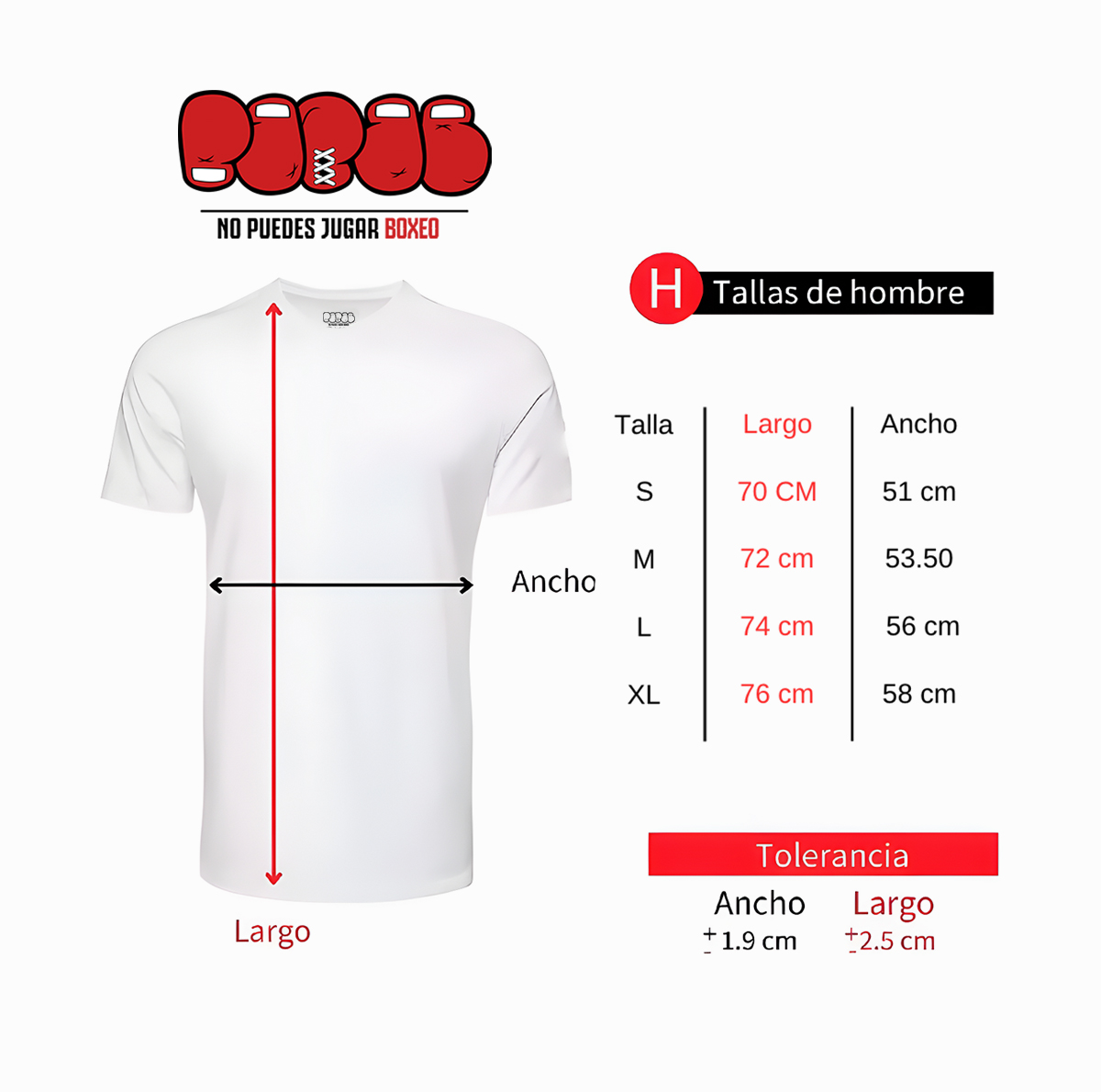 Playera No puedes jugar boxeo para hombre