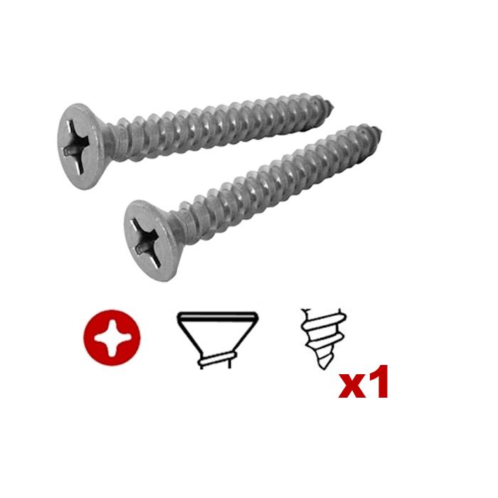 Tornillo Para Lamina MXPPF-161 1Pza 14 6,3mm Diámetro Long 1"25,4mm Cab,FlatEnt,PhillipsPuntaPija, PhillipFlat