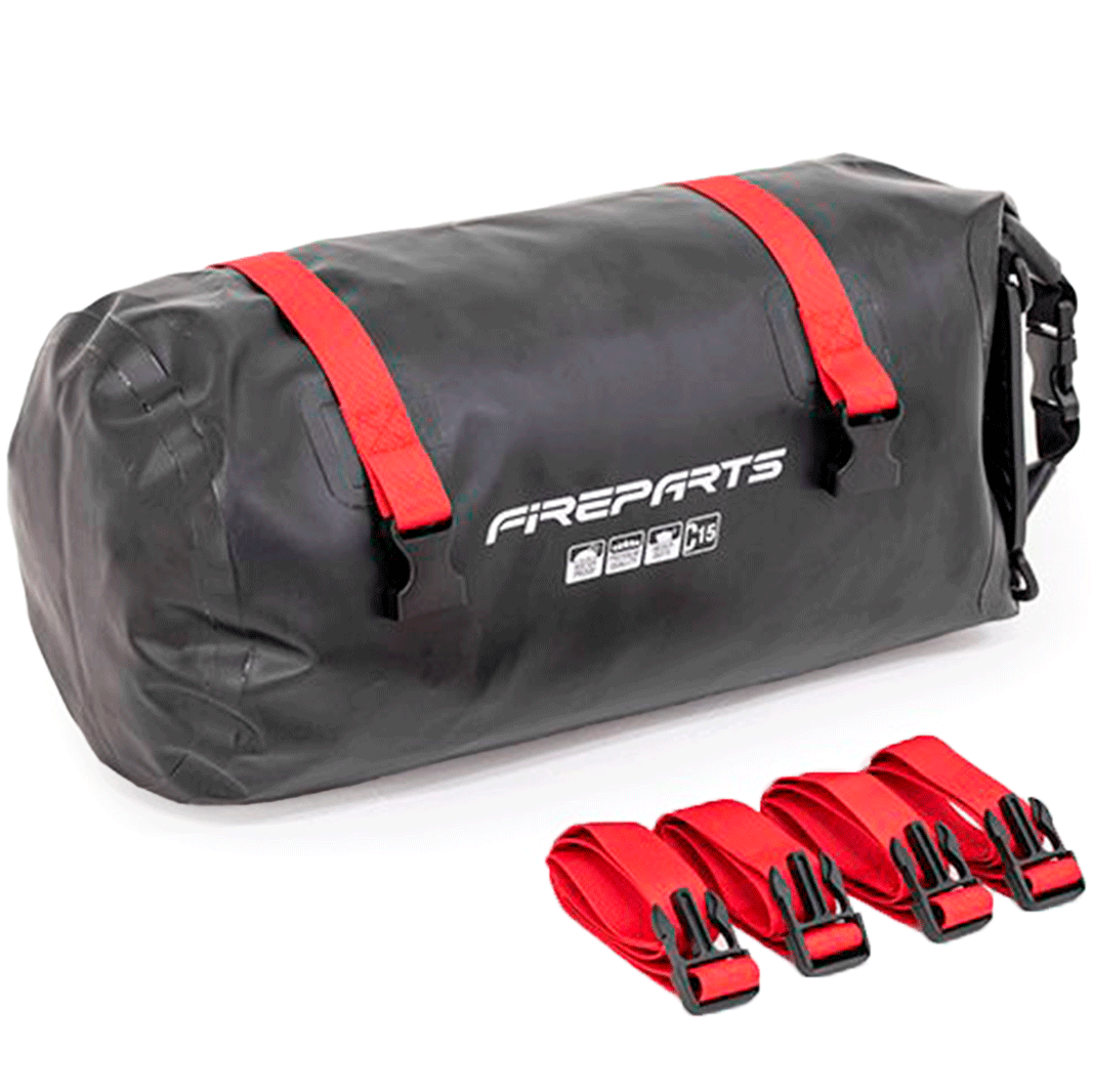 Maleta Universal Impermeable Drybag Fire Parts Negra C15 Lts