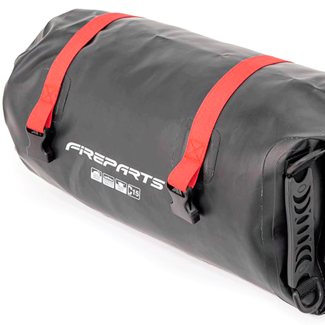 Maleta Universal Impermeable Drybag Fire Parts Negra C15 Lts