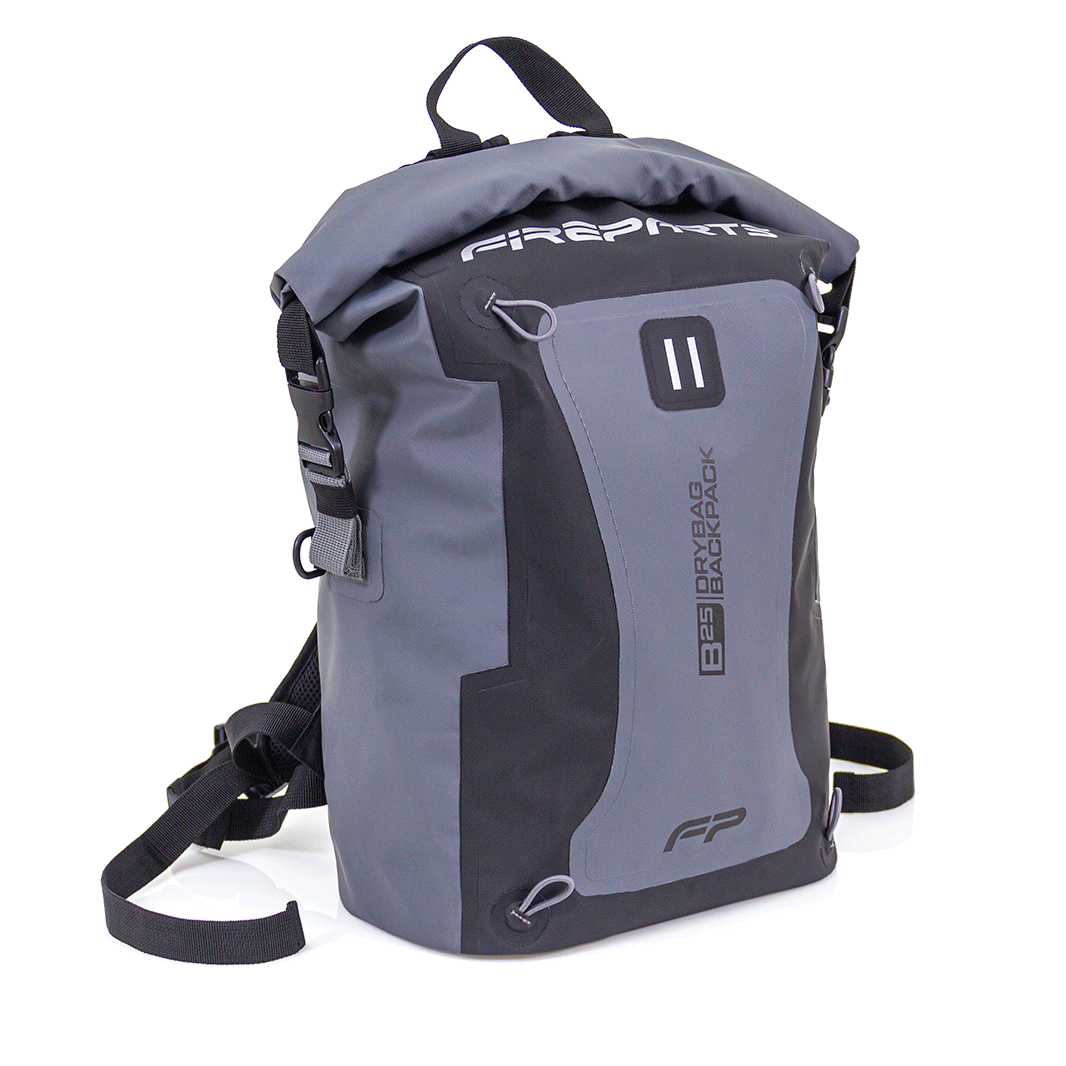 Mochila Drybag Impermeable Moto Hike Pesca Bici Backpack Fireparts 25 Litros