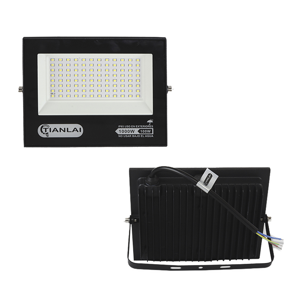 Reflector Luz Fría 100W IP65 Para Exteriores Tianlai