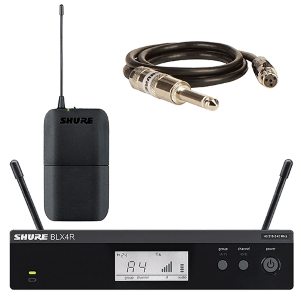 Sistema Inalámbrico SHURE Blx14r P/guitarra/bajo Rece P/rack