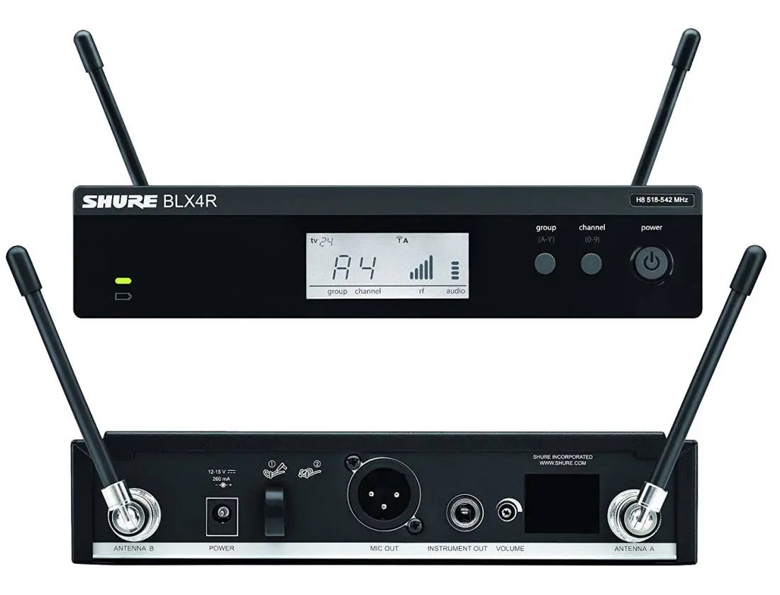 Sistema Inalámbrico SHURE Blx14r P/guitarra/bajo Rece P/rack