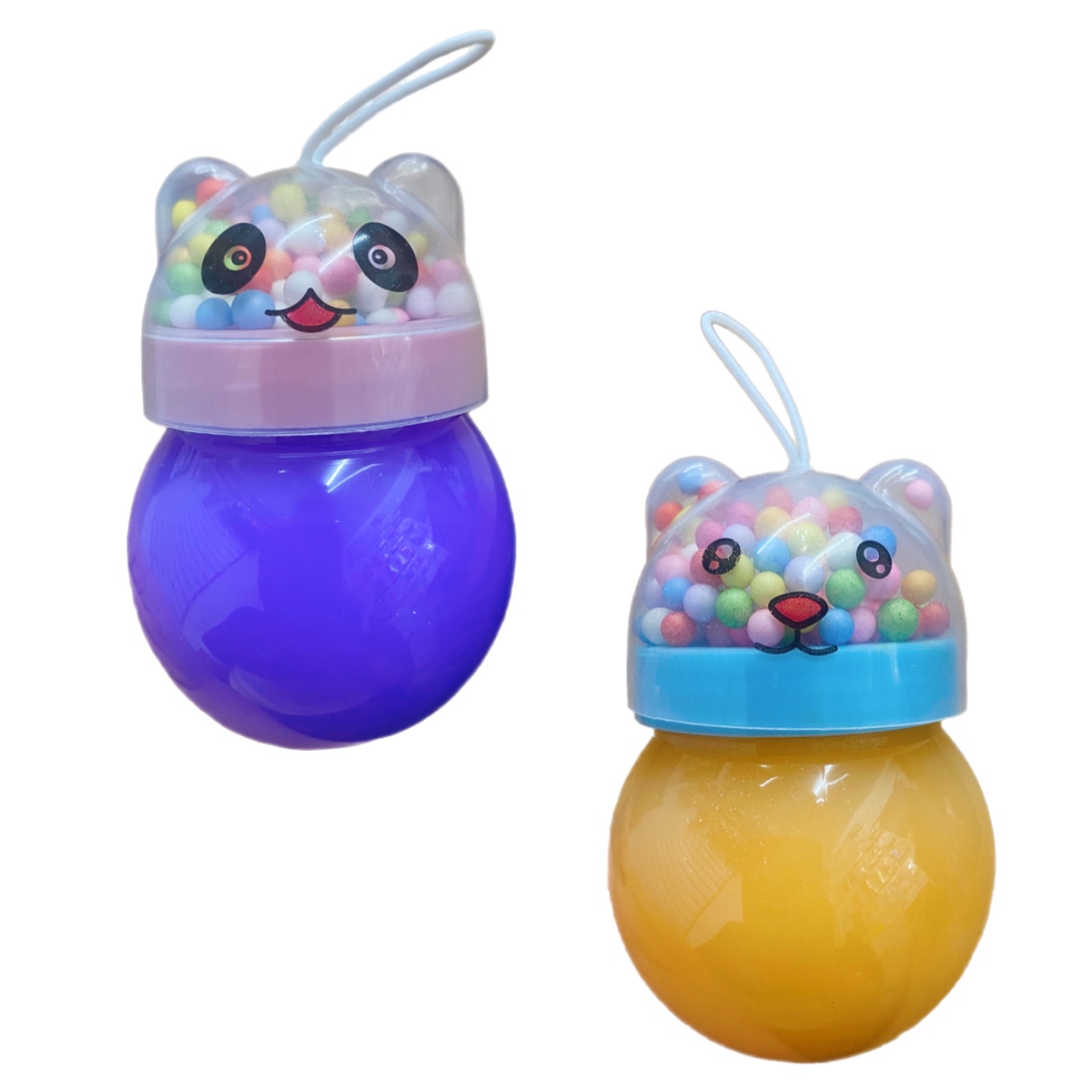 Slime Brilloso Esfera Oso Regalos Juguete Caja 12pz